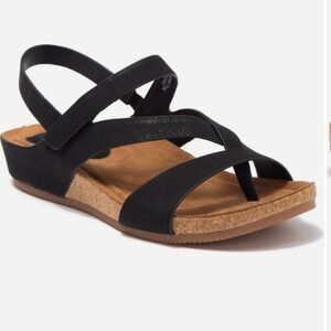 Eurosoft Black Strappy Sandals